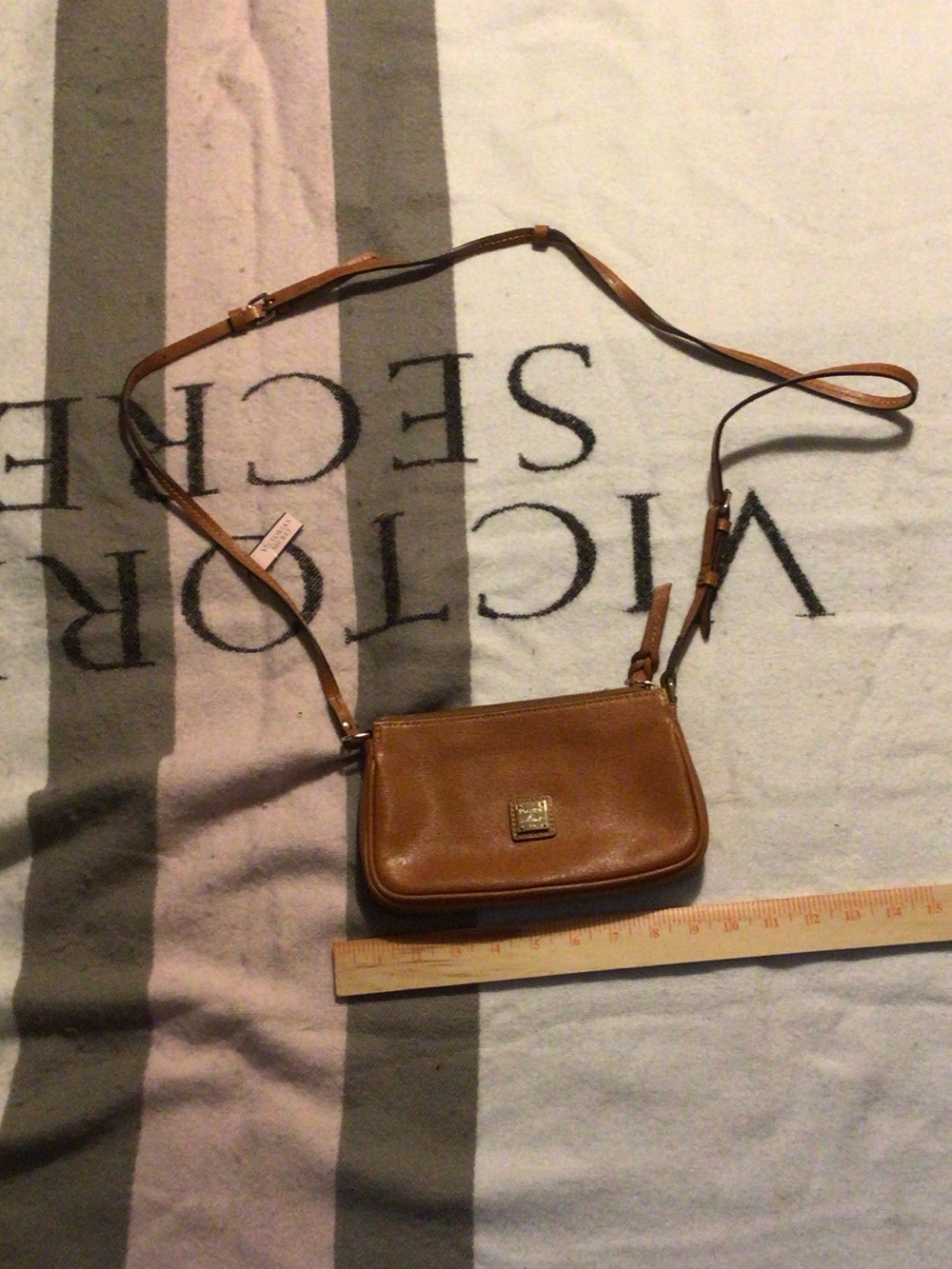 Dooney & Bourke Tan Pebble Leather Small Crossbody